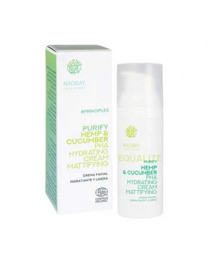 Naobay - Crema hidratante y matificante Purify Hemp and Cucumber