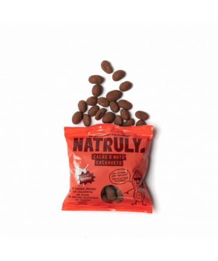 Natruly - Cacahuetes recubiertos de Chocolicious con leche sin gluten 150g