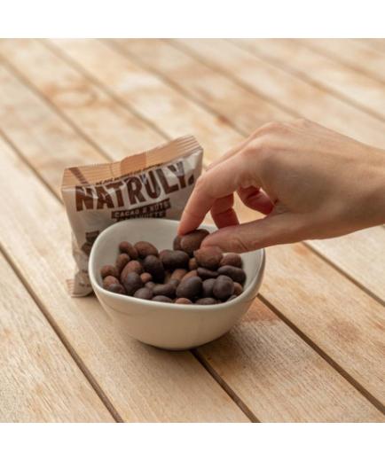 Natruly - Cacahuetes recubiertos de Chocolicious negro sin gluten 150g