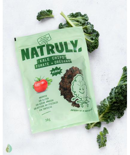 Natruly - Chips de kale 30g - Tomate y orégano