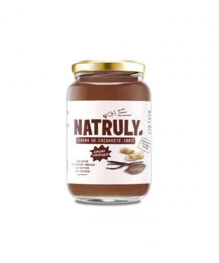 Natruly - Crema de cacahuete 100% natural 500g - Cacao y Vainilla