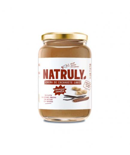 Natruly - Crema de cacahuete 100% natural 500g - Vainilla y canela