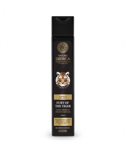 Natura Siberica - *For Men Only* - La furia del tigre - Champú energizante para cuerpo y cabello 250ml