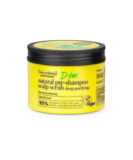 Natura Siberica - *Hair Evolution* - D-tox white clay pre-shampoo scalp scrub - Deep cleansing