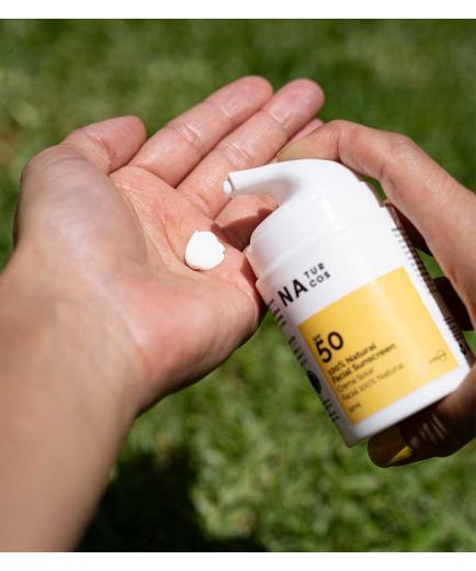 Naturcos - 100% natural facial sun cream SPF50
