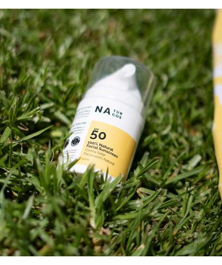Naturcos - 100% natural facial sun cream SPF50