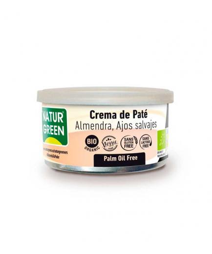 Naturgreen - Crema de paté de almendras y ajos salvajes sin gluten Bio 130g