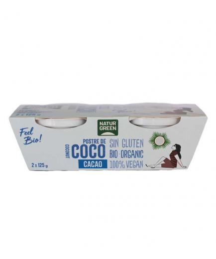 Naturgreen - Organic gluten-free coconut dessert 2 x 125g - Cocoa