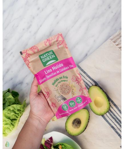 Naturgreen - Organic ground flax, hemp, pumpkin and chia seeds