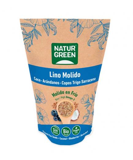 Naturgreen - Semillas de lino molido, coco, arándanos y sarraceno Bio 225g