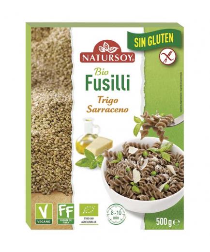 Natursoy - Fusilli de trigo sarraceno sin gluten Bio