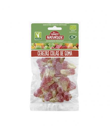 Natursoy - Gominolas veganas Cerezas Colas de Goma Bio 75g