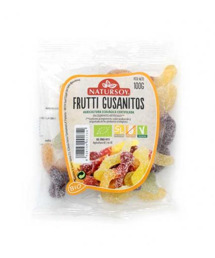 Natursoy - Gominolas veganas sin gluten Frutti Gusanitos Bio 100g