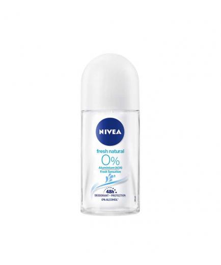 Nivea - Desodorante en roll-on 0% Aluminio - Fresh Natural