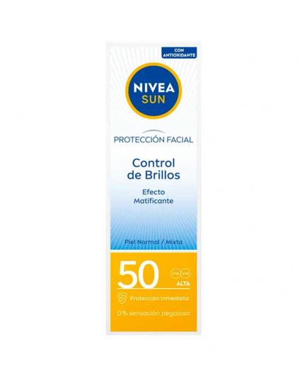Nivea Sun - Protección facial Control de Brillos - SPF50: Alta
