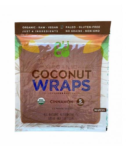 Nuco - Organic Coconut Wraps Gluten Free 70g - Cinnamon
