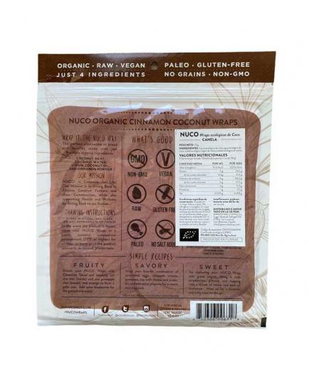 Nuco - Organic Coconut Wraps Gluten Free 70g - Cinnamon