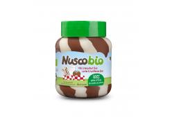 Nuscobio - Organic milk and cocoa cream with hazelnuts duo 400g