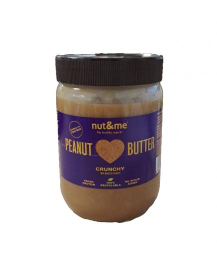 nut and me - Crema de cacahuete 100% tostado 500g - Crujiente