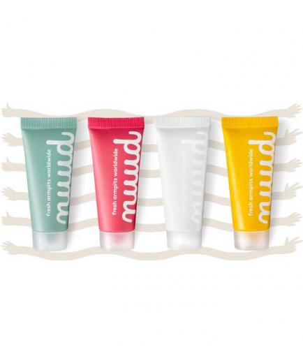 Nuud - Family pack of 4 natural long-lasting cream deodorants