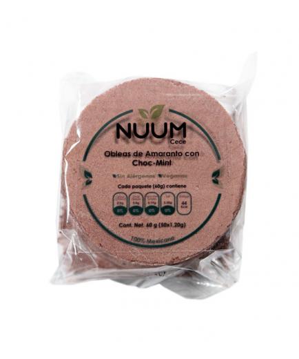 Nuum - Obleas de amaranto veganas - Choc-Mint