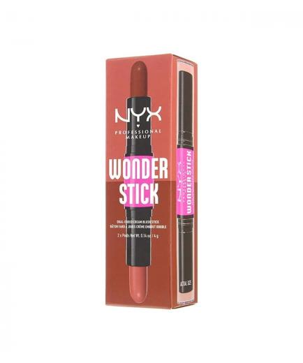 Nyx Professional Makeup - Colorete en crema Wonder Stick - WSB03: Coral + Deep Peach