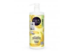 Organic Shop - Plumping shampoo for normal hair 1000ml - Banana and Jasmine