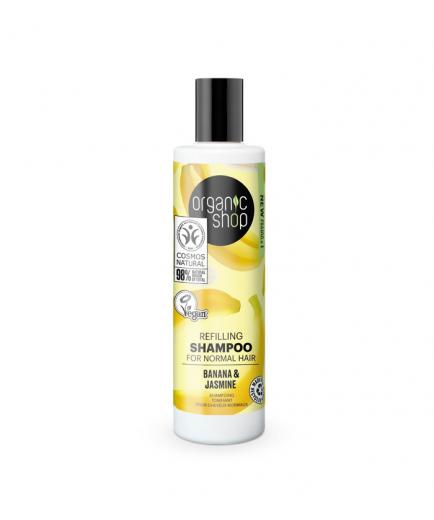 Organic Shop - Plumping shampoo for normal hair 280ml - Banana and Jasmine