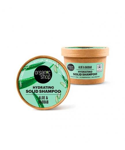 Organic Shop - Moisturizing solid shampoo - Aloe and baobab