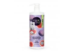 Organic Shop - Volumizing shampoo for oily hair 1000ml - Fig and Rosehip