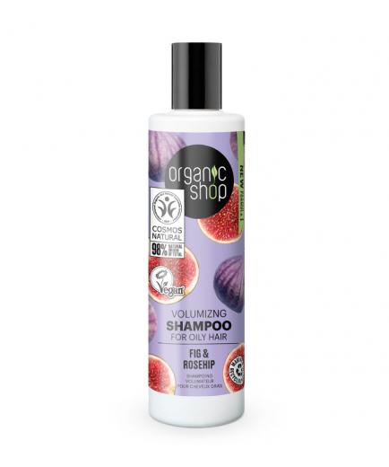 Organic Shop - Volumizing shampoo for oily hair 280ml - Fig and Rosehip