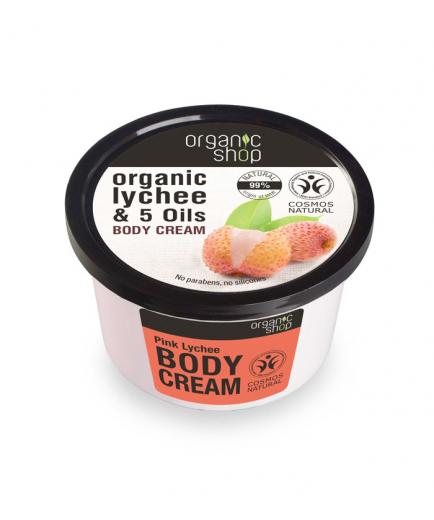 Organic Shop - Crema corporal - Lichi orgánico y 5 aceites