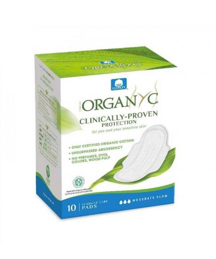 Organyc - Menstrual Pads with wings individually wrapped 100% Organic Cotton - Normal