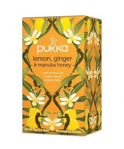 Pukka - Infusión de limón, jengibre y miel de manuka - 20 bolsitas