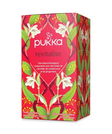 Pukka - Infusión revitalizante de canela, cardamomo y jengibre - 20 bolsitas