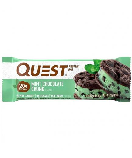 Quest - Gluten-free protein bar 60g - Mint chocolate chunk