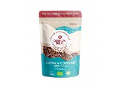 Quinua Real - Granola with 100% Bio quinoa compostable container 250g - Cocoa and coconut