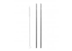 Qwetch - Straight stainless steel straws