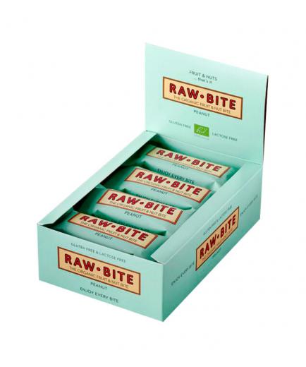 RAWBITE - Caja de 12 barritas energéticas naturales - Cacahuete