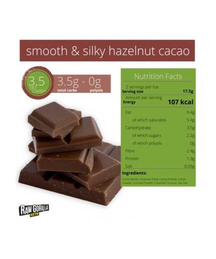 Raw Gorilla - Vegan keto chocolate 35g - Hazelnuts
