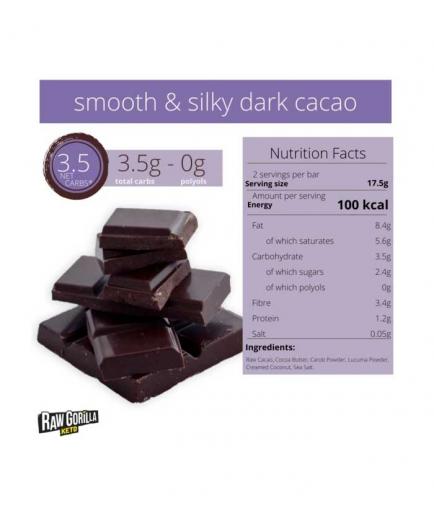 Raw Gorilla - Vegan Keto Chocolate 35g - Dark