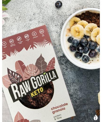 Raw Gorilla - Organic keto granola with cocoa 250g