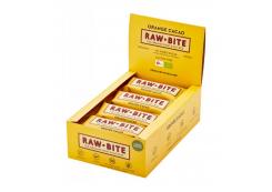 RAWBITE - Caja de 12 barritas energéticas naturales - Naranja y cacao