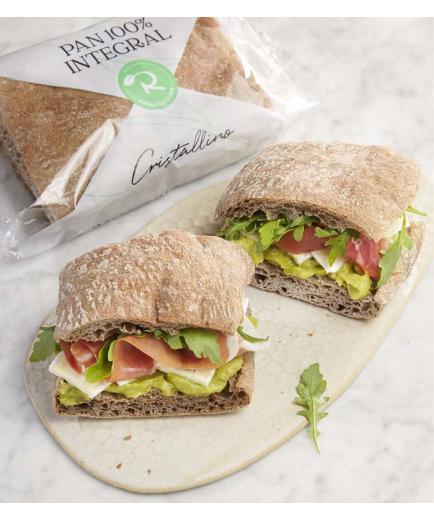 Cristallino - Crystalline bread 100% wholemeal realfooding 195g