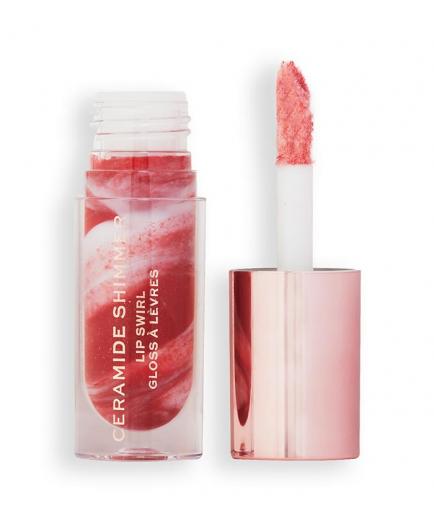 Revolution - Brillo de labios Ceramide Shimmer Lip Swirl - Out out red