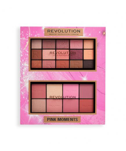 Revolution - Set de paletas para ojos y rostro Reloaded Pink Moments