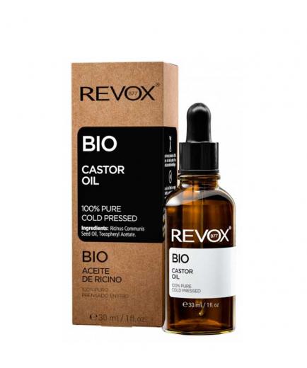 Revox - Aceite de ricino 100% puro prensado en frío Bio