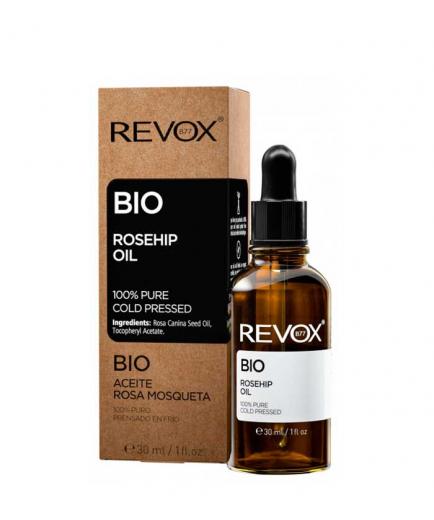 Revox - Aceite de rosa mosqueta 100% puro prensado en frío Bio