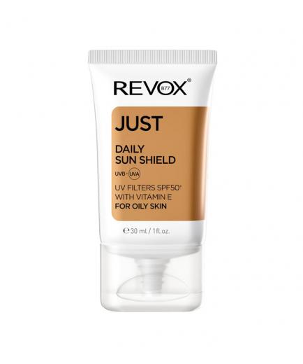 Revox - *Just* - Protector solar diario SPF50+ con vitamina E para piel grasa