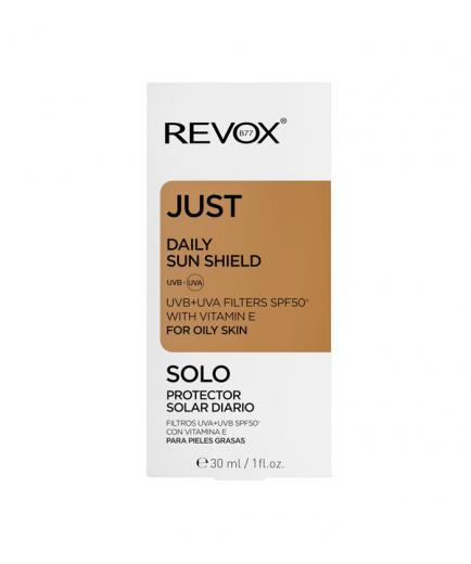 Revox - *Just* - Protector solar diario SPF50+ con vitamina E para piel grasa